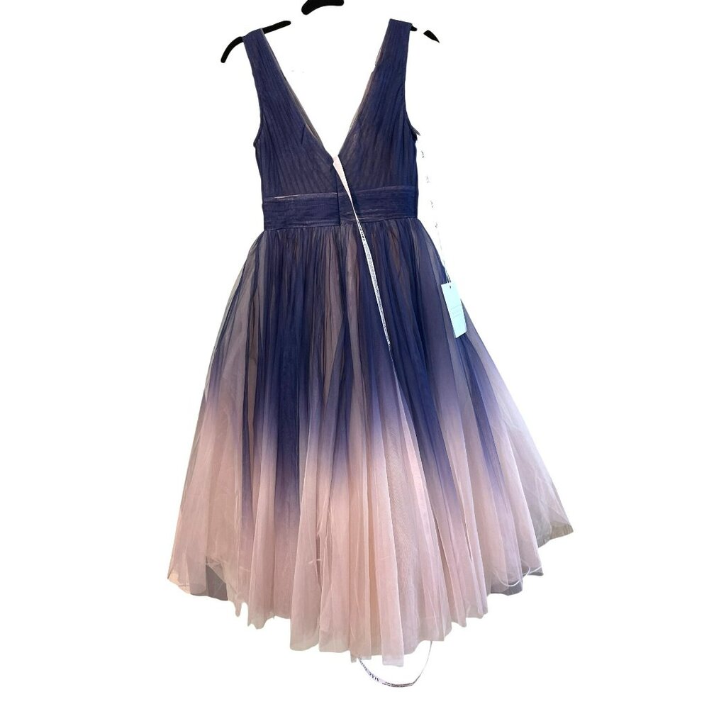 Mac Duggal Ombre Formal Midi Dress Tulle Size 6 NWT - Picture 5 of 7